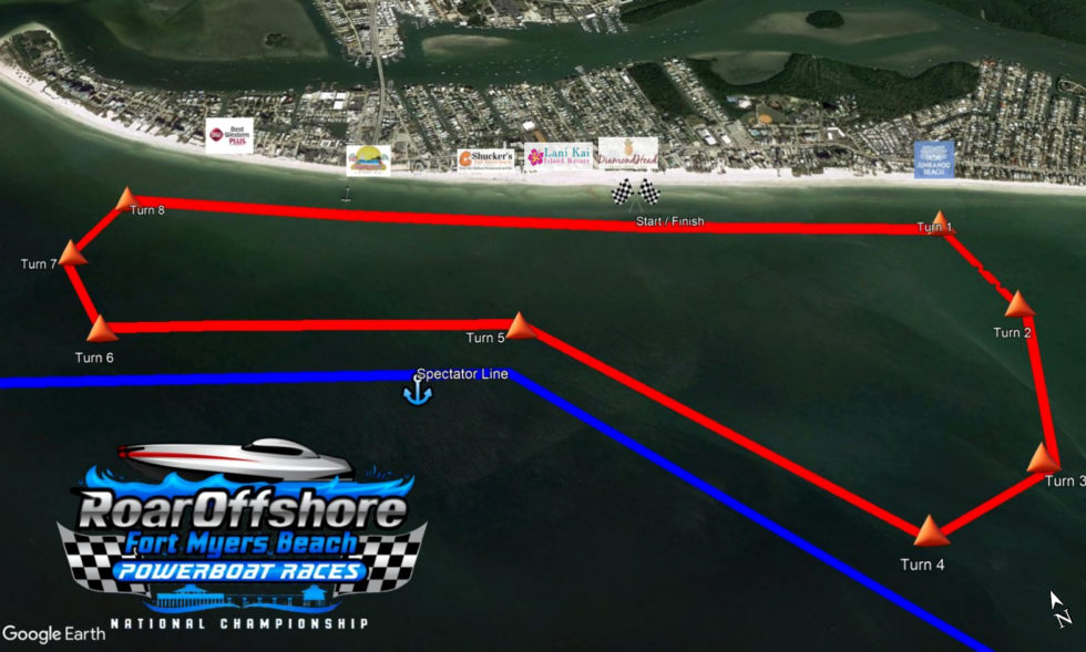 Map Roar Offshore Racing